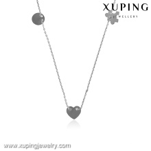 43330-quality fashion jewelry silver color plated necklace chains